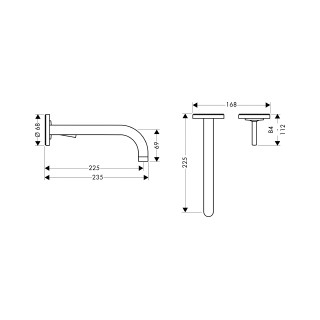 Bateria umywalkowa podtynkowa Axor Uno2- sanitbuy.pl