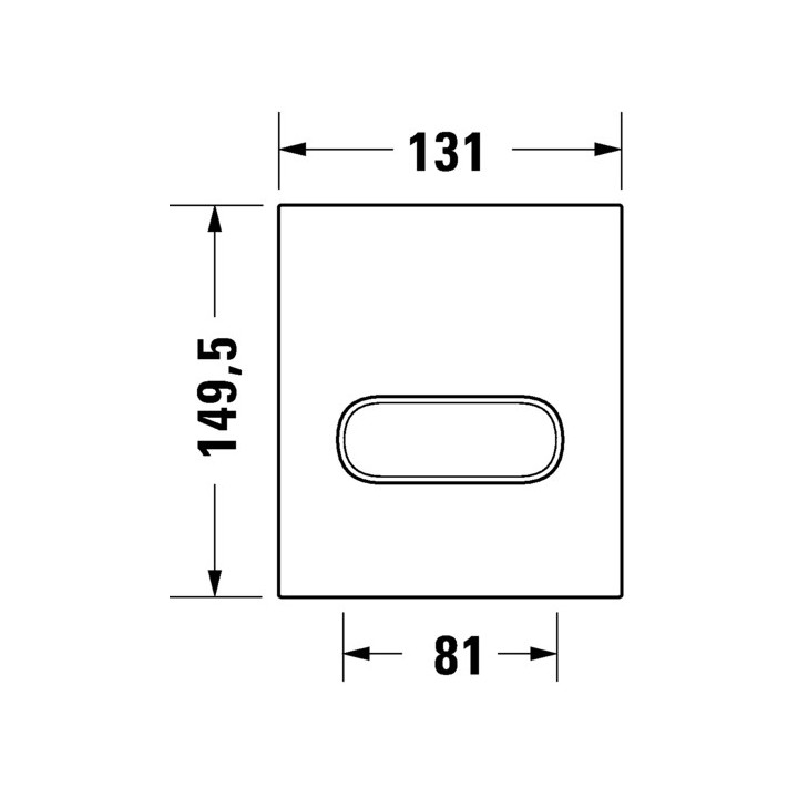  Przycisk uruchamiający A1, do pisuaru, tworzywo sztuczne, biały