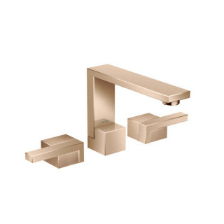 Bateria umywalkowa 3-otworowa Axor Edge, wysokość 110mm, wylewka 210mm, korek push-open, chrom