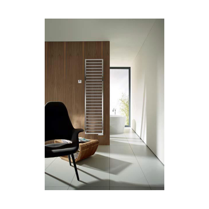 Grzejnik elektryczny Zehnder Subway 129,1 x 45 cm z wbudowaną grzałką po prawej stronie - biały