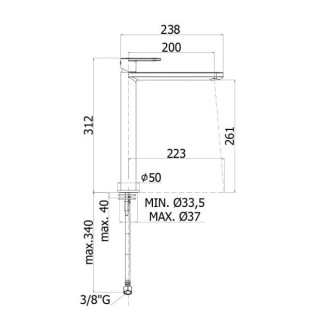 Bateria bidetowa Paffoni Light stojąca z korkiem automatycznym, chrom- sanitbuy.pl