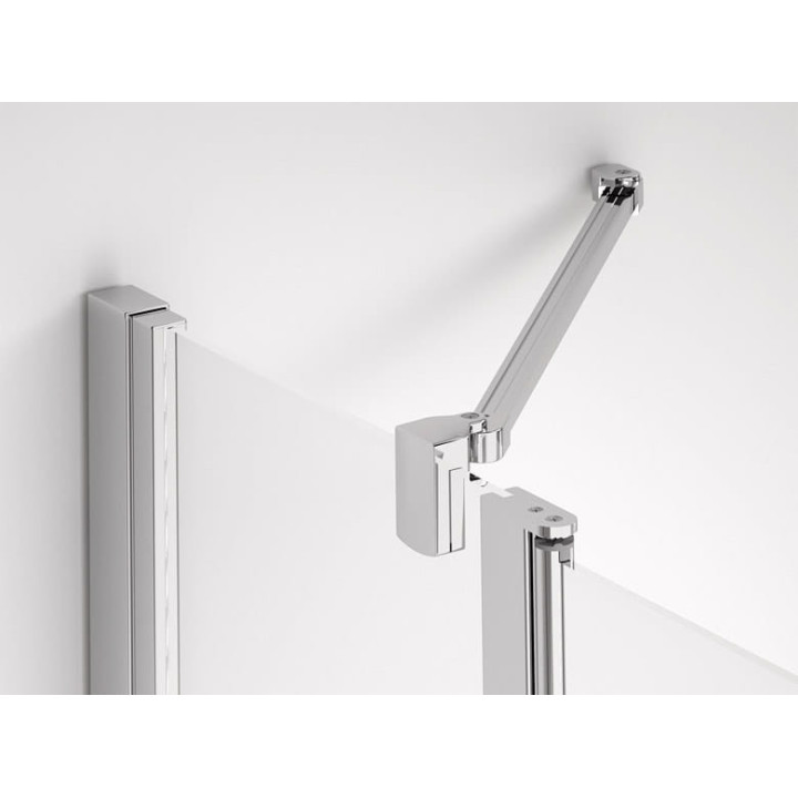 Ścianka SanSwiss Ronal PUR szer. 300-1000 mm, montaż bezprofilowy, szkło przeźroczyste- sanitbuy.pl