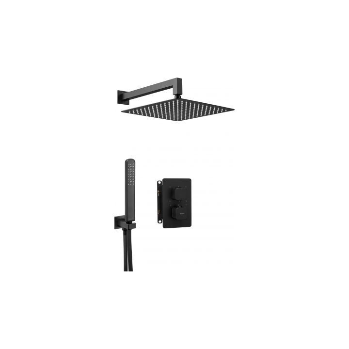 Element natynkowy Deante Box, okrągły, czarny