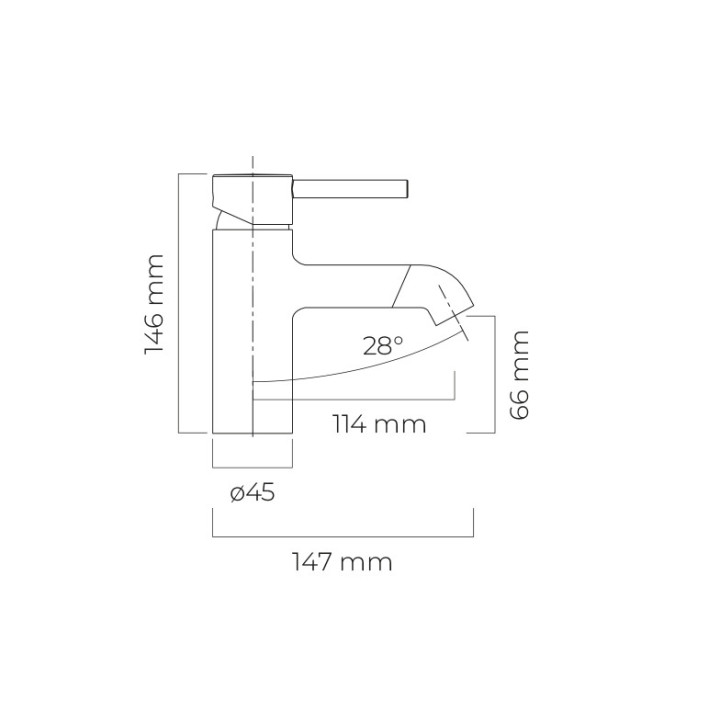 Bateria umywalkowa Oltens Gota, stojąca, wysoka, czarny mat