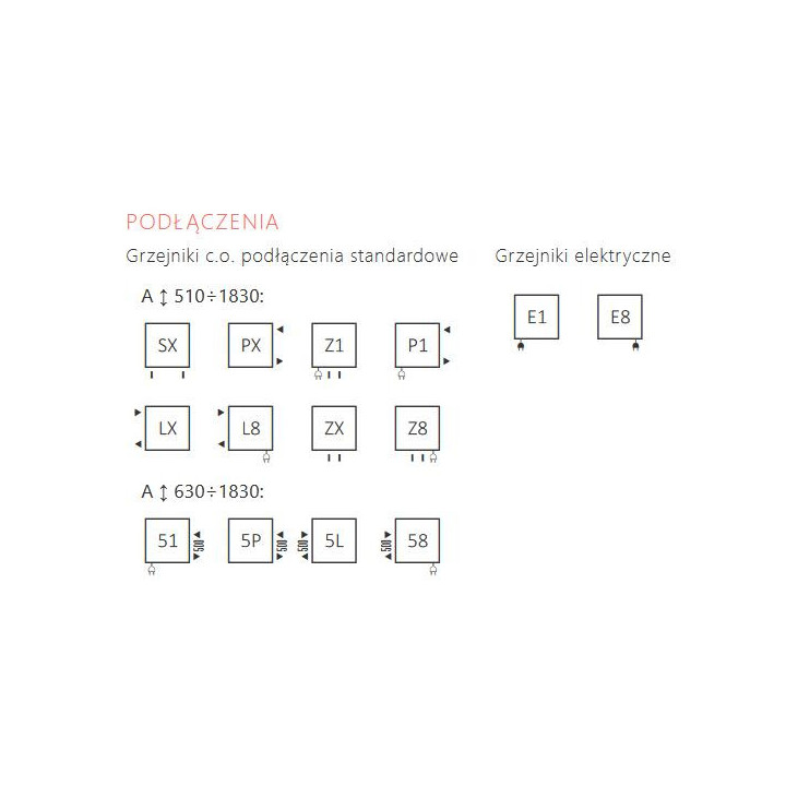 Grzejnik Terma Bookie 65,5x30 cm - biały/ kolor