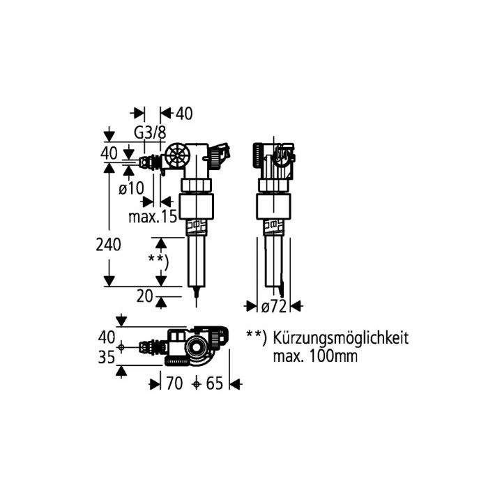 Zawór kątowy Grohe, DN 15, chrom- sanitbuy.pl