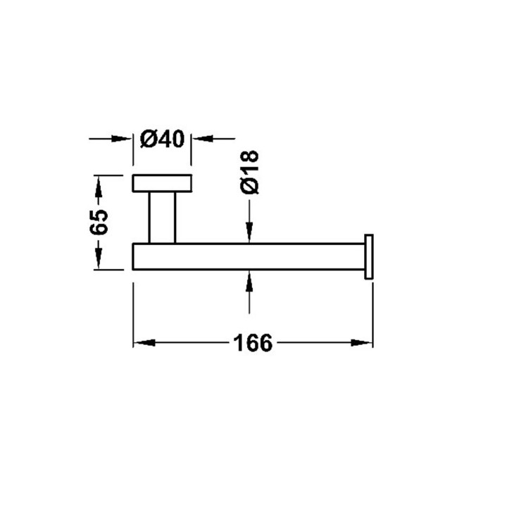 Uchwyt na papier toaletowy Tres Max-Tres, ścienny, bez pokrywy, 24-K złoto matowe