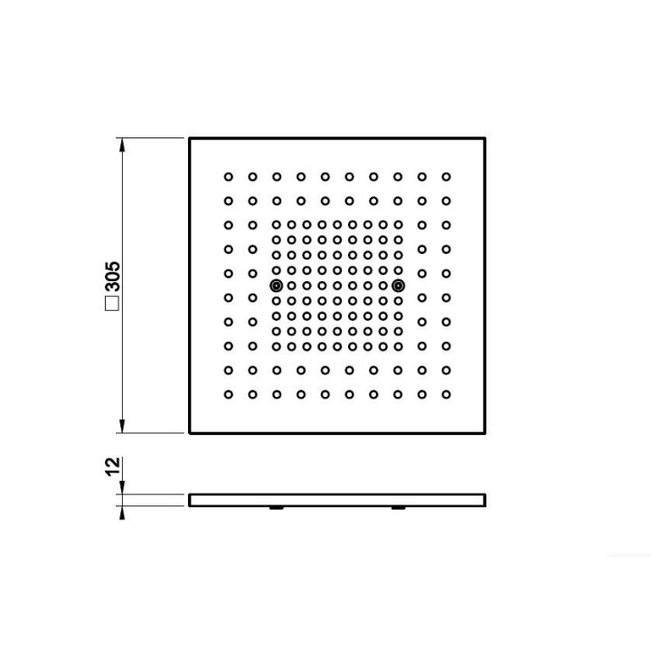 Element podtynkowy Gessi dla termostatycznej baterii natryskowej, 5 osobnych wyjść wody