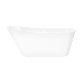 Wanna wolnostojąca Corsan Estella 160 cm z wykończeniem białym - biała