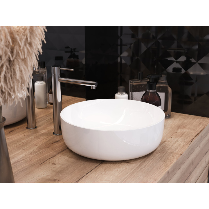 Bateria umywalkowa Corsan Lugo wysoka chromowana