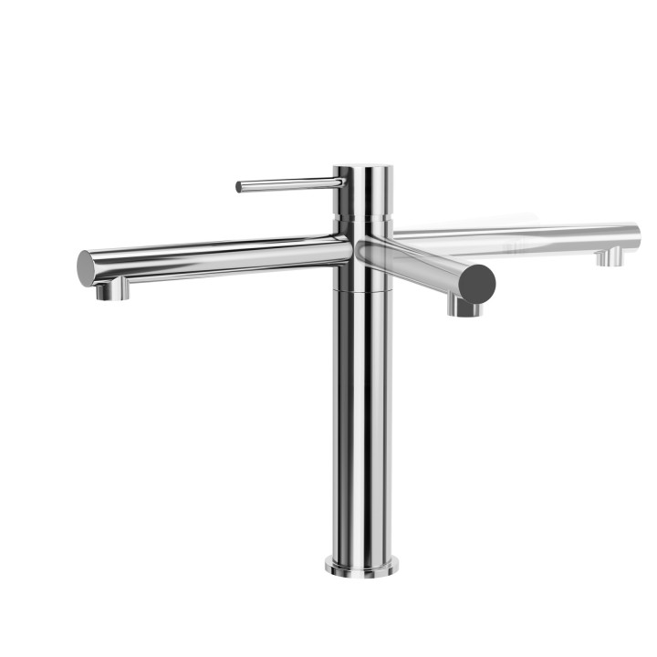 Bateria wolnostojąca Corsan Lugo chromowana z ruchomą wylewką