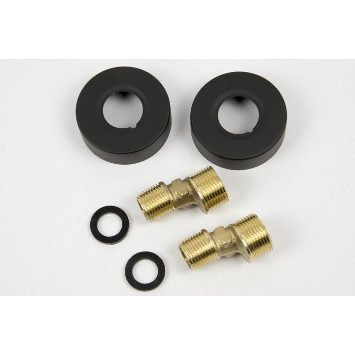 Bateria wannowo prysznicowa Corsan Lugo czarna z wylewką