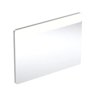 Geberit Option Square Podświetlane lustro, B90cm, H65cm, T3.2cm, oświetlenie u góry, Aluminium szczotkowane
