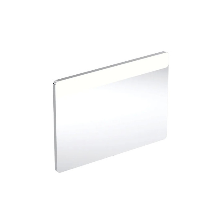 Geberit Option Square Podświetlane lustro, B90cm, H65cm, T3.2cm, oświetlenie u góry, Aluminium szczotkowane