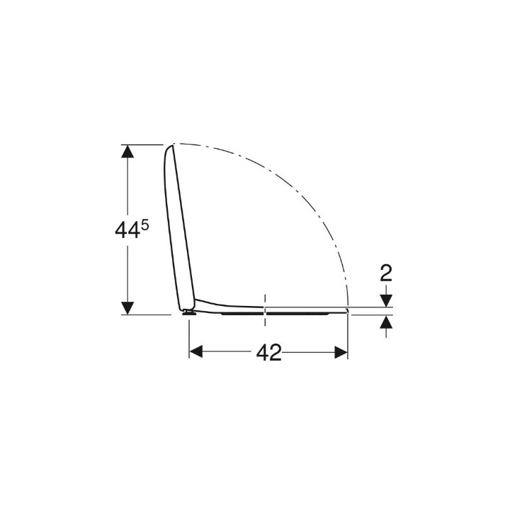 Geberit Fantasia Deska sedesowa, mocowanie od góry