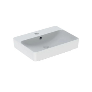 Geberit Variform Umywalka stawiana na blat, prostokątna, B60cm, H15.8cm, T45cm, z przelewem, z otworem na baterię