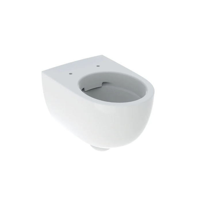 Geberit Selnova Wisząca miska WC, Lejowa, B35.5cm, H37cm, T53cm, podwyższona, ukryte mocowania, Rimfree