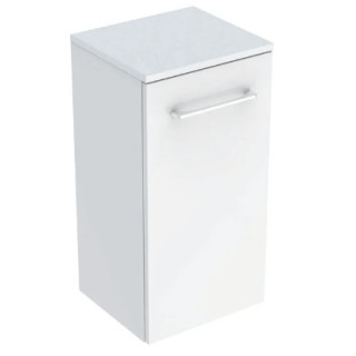 Geberit Selnova Square Szafka boczna, B33cm, H65cm, T29.7cm, z jednymi drzwiami, biały