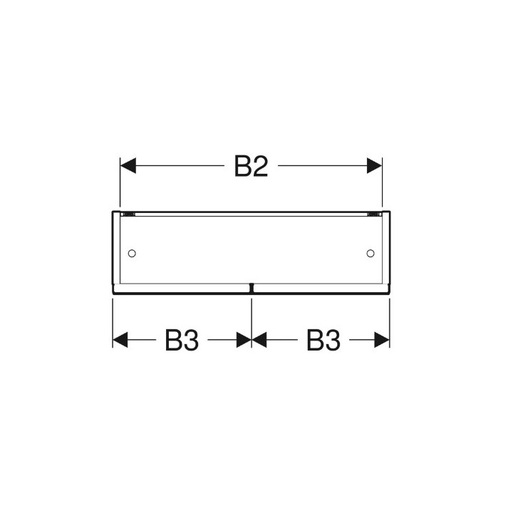 Geberit Selnova Square Szafka z lustrem, B78.8cm, H85cm, T17.5cm, z dwojgiem drzwi, orzech włoski hickory jasny