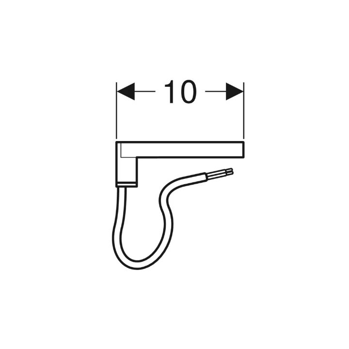 Geberit Lampa do szafki z lustrem, imitacja chromu