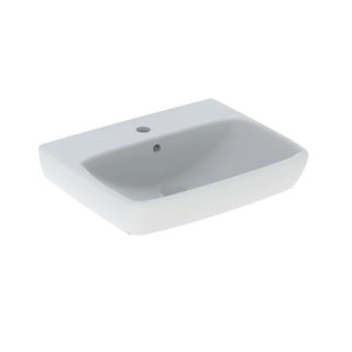 Geberit Selnova Square Umywalka, B55cm, H17.5cm, T44cm, z przelewem, z otworem na baterię