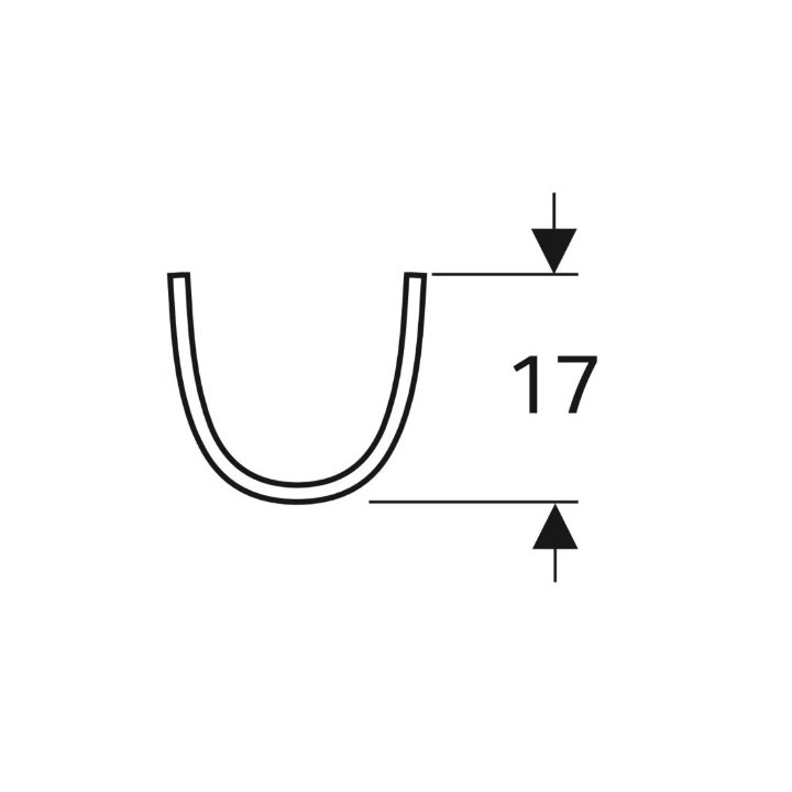 Geberit Selnova Postument, B19cm, H70cm, T17cm