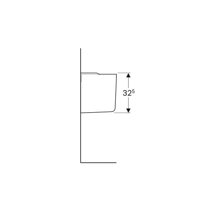 Geberit Selnova Półpostument, B27.5c, H32.5cm, T28.5cm