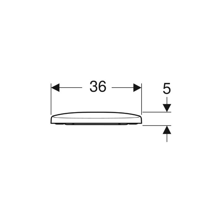Geberit Selnova Deska sedesowa, mocowanie od dołu, zawiasy metalowe, zachodząca pokrywa deski sedesowej