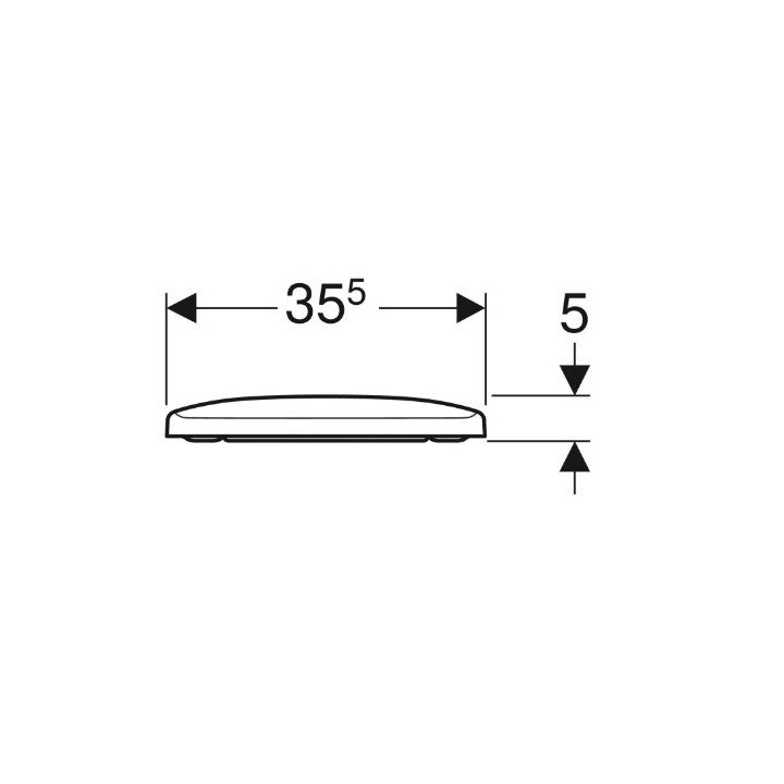 Geberit Selnova Square Deska sedesowa, mocowanie od góry, wolne opadanie, zachodząca pokrywa deski sedesowej, antybakteryjna