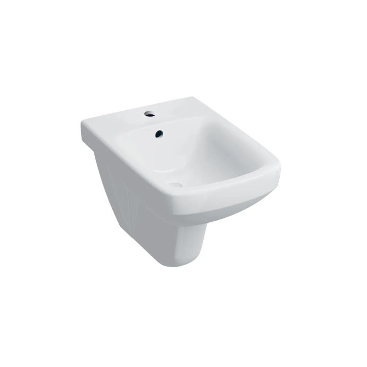 Geberit Selnova Square Bidet wiszący, B35cm, H35.5cm, T53cm, z przelewem, z otworem na baterię