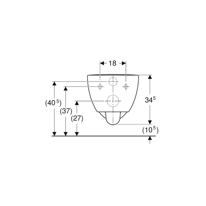 Geberit Selnova Comfort Wisząca miska WC, lejowa, B35.5cm, H34.5cm, T70cm, długa, częściowo ukryte mocowania, Rimfree