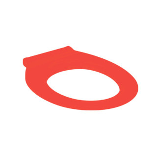 Geberit Selnova Comfort Siedzisko, mocowanie od góry, metalowe zawiasy, karminowe