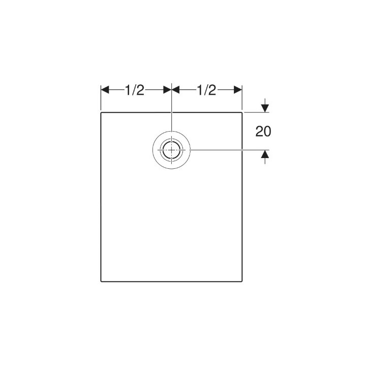 Brodzik prostokątny Geberit Nemea 100x80 cm, biały