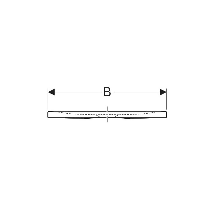Brodzik prostokątny Geberit Nemea 120x90 cm, biały