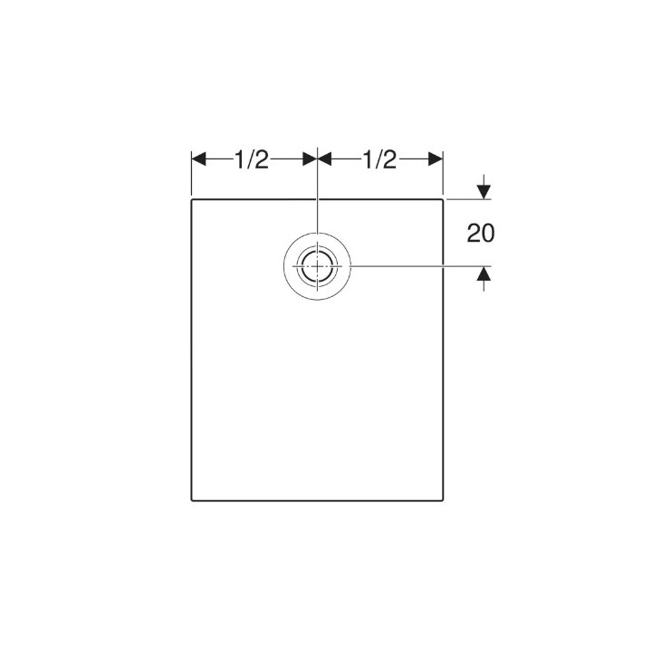 Brodzik prostokątny Geberit Nemea 140x80 cm, biały matowy