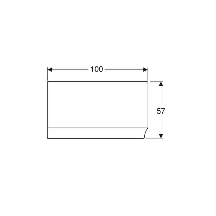 SELNOVA obudowa do wanny 140 cm, prawa - biała