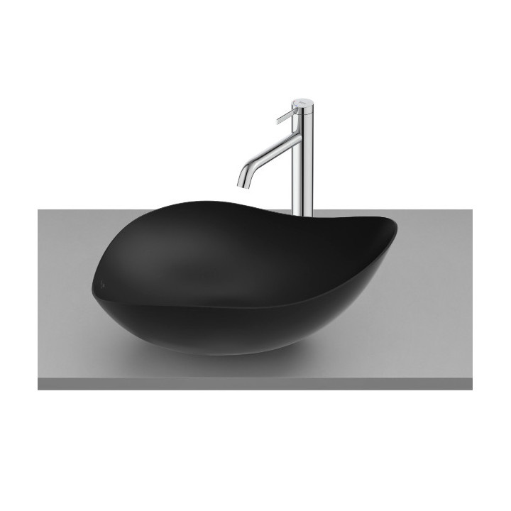 OHTAKE Umywalka nablatowa 54x37,5x18,5 cm CZARNY MAT