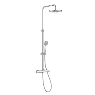 EVEN-T ROUND Kolumna prysznicowa z baterią termostatyczną prysznicową chrom