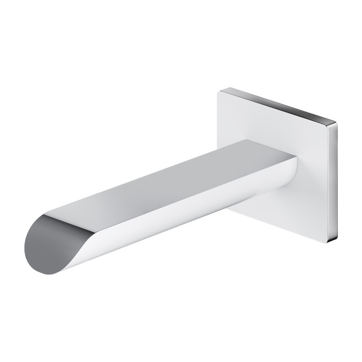 OMNIRES SACRAMENTO wylewka wannowa ścienna - chrom / biały