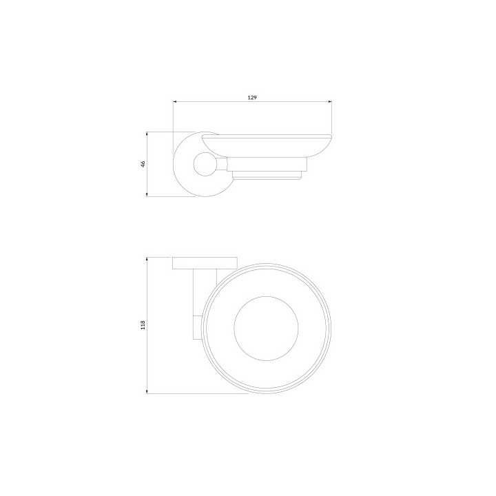 OMNIRES MODERN PROJECT mydelniczka - czarny mat