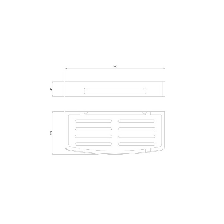 Koszyk prysznicowy OMNIRIS UNI - złoty