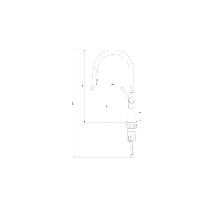 Bateria kuchenna OMNIRES BEND - mosiądz szczotkowany