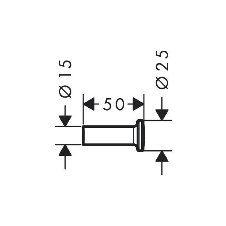 Axor Universal Circular wieszak na ręcznik ścienny - czarny