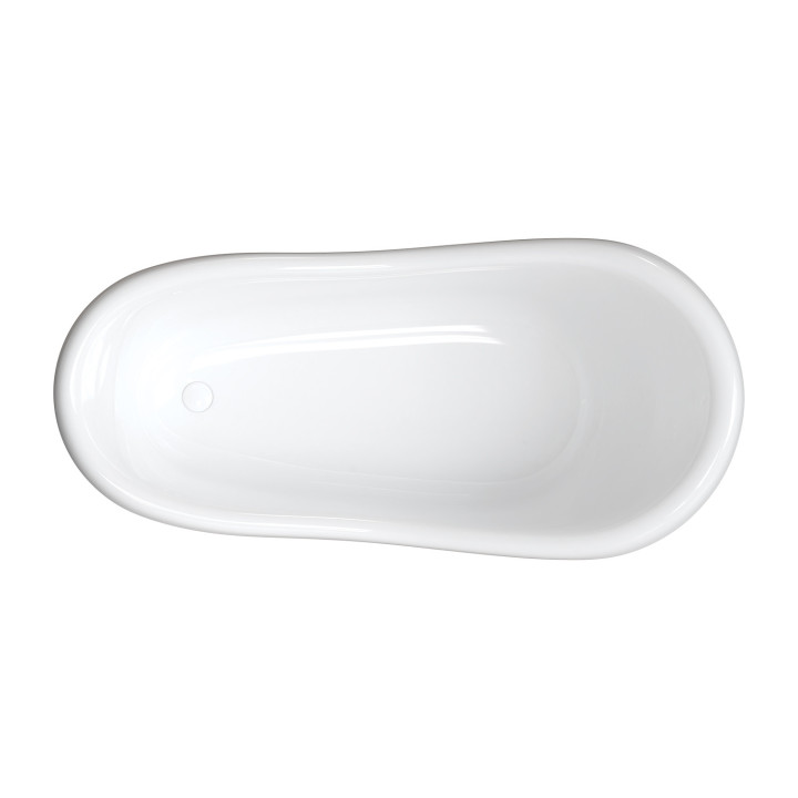 Wanna wolnostojąca OMNIRES ATENA COMFORT M+, 175 x 82 cm - biały / czarny połysk