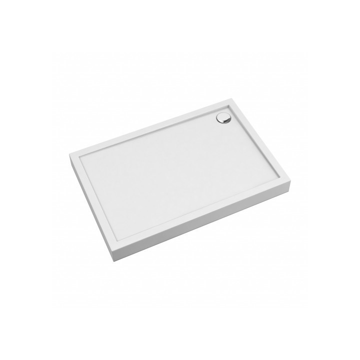 Brodzik prysznicowy akrylowy, prostokątny OMNIRES CAMDEN, 70x100cm - biały połysk