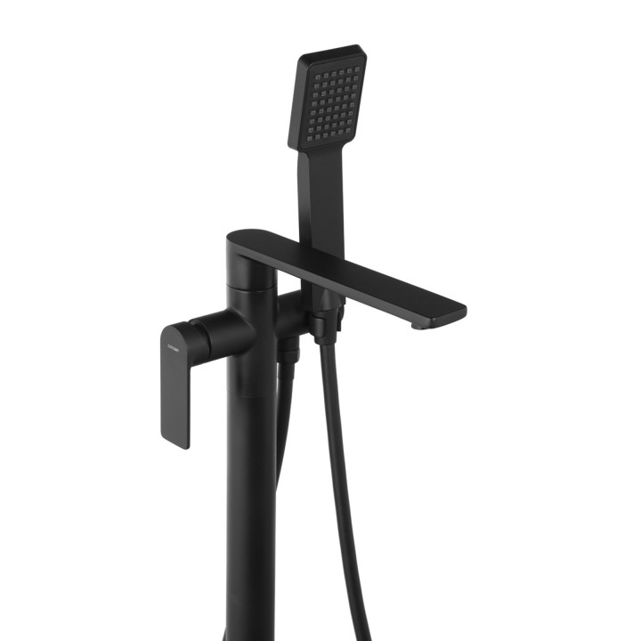 Bateria wannowa wolnostojąca Corsan Trino - czarna