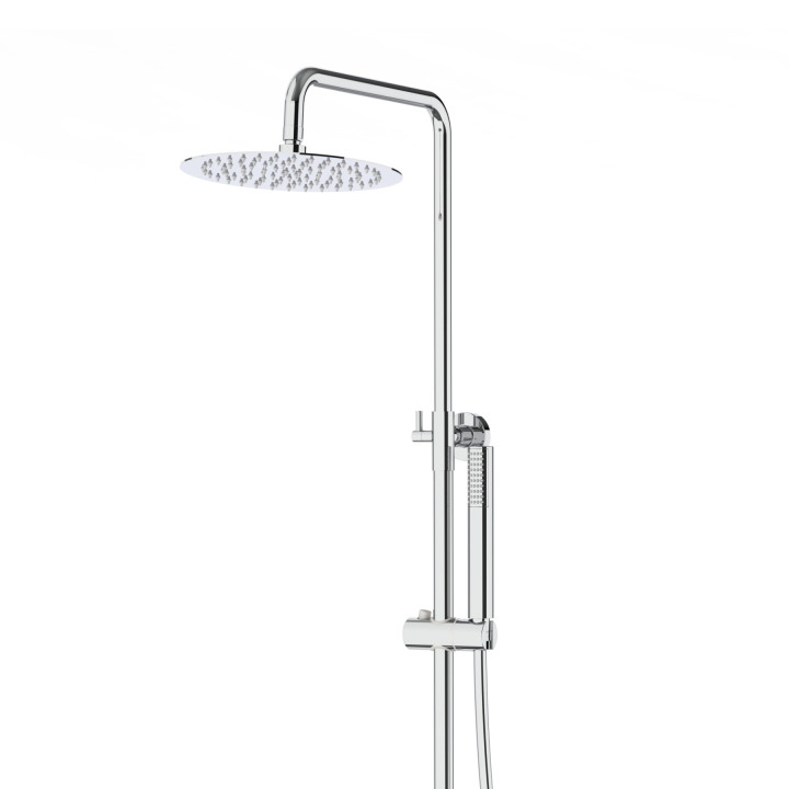 Natryskowa kolumna prysznicowa Corsan Lugo okrągła deszczownica z baterią mieszaczową