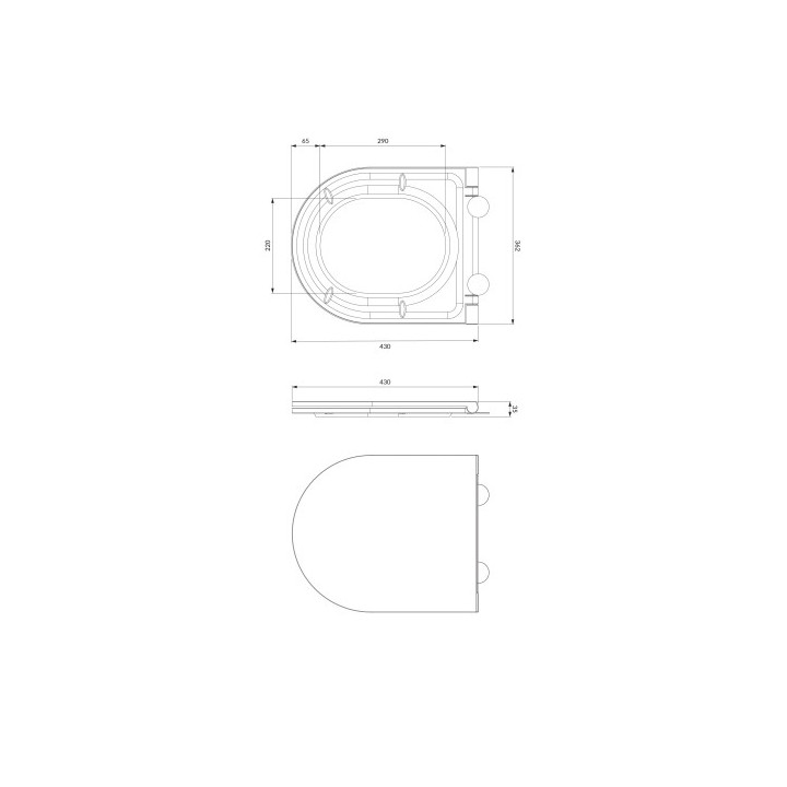 wolnoopadająca deska toaletowa OMNIRES OTTAWA - biały połysk