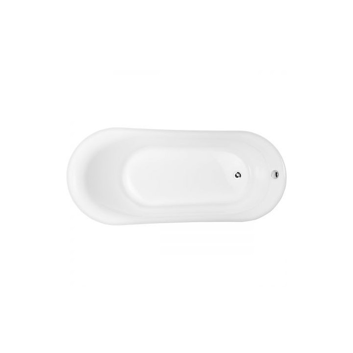 Oltens Gocta wanna wolnostojąca 170x78 cm owalna akrylowa - biała 