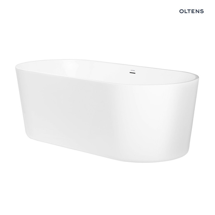 Oltens Inga wanna wolnostojąca 170x80 cm owalna akrylowa - biała